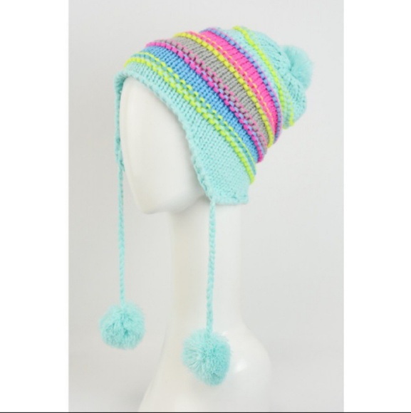 MINT POMPOM BEANIE - Picture 4 of 4